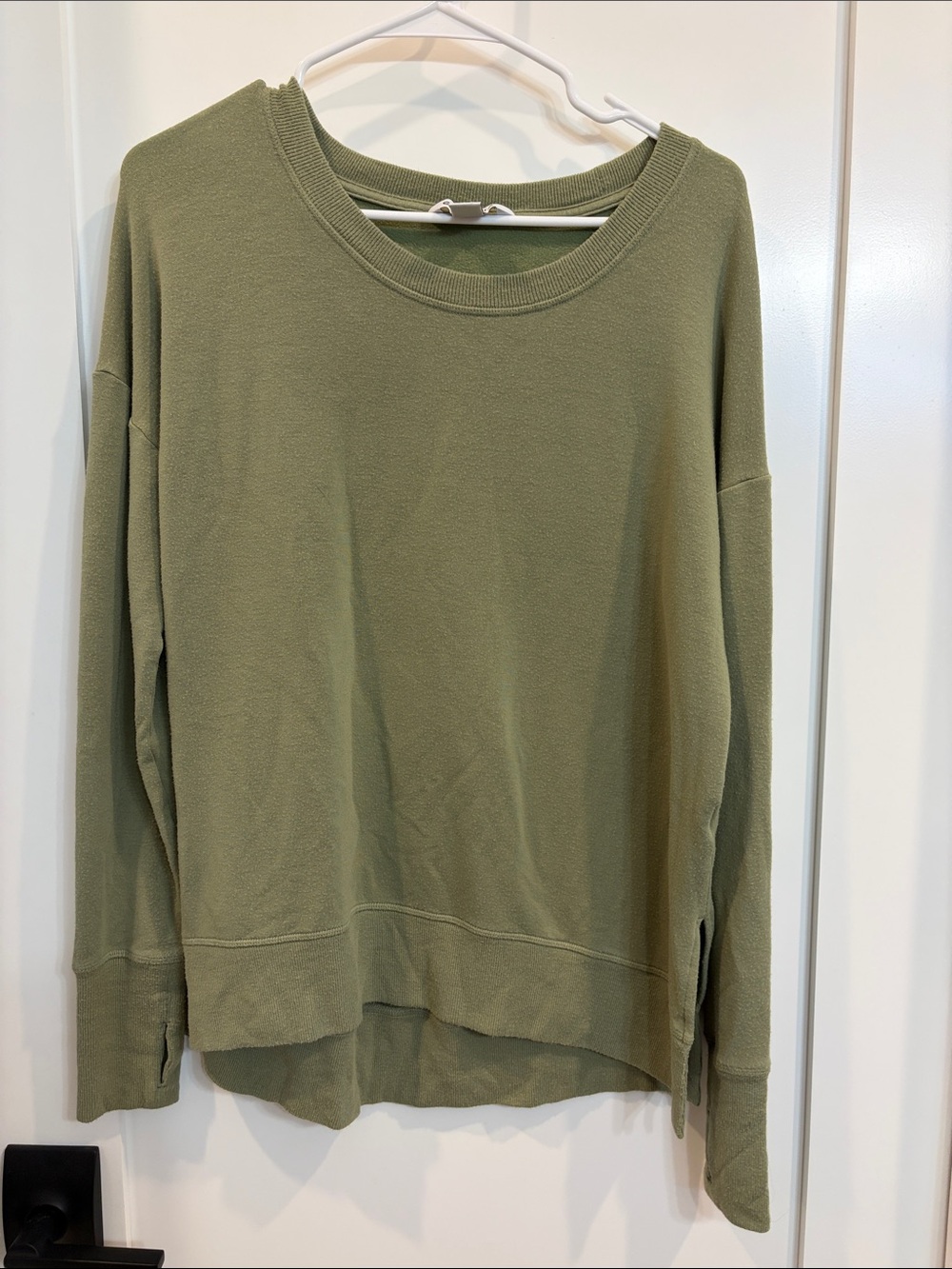 Athletes Olive Green Lightweight Crewneck Sweatshirt